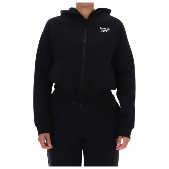Reebok Γυναικεία ζακέτα Small Logo Fleece Crop Full-Zip Hoodie